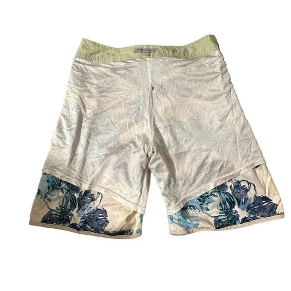 Quiksilver Edition ~ Mens White and Blue Floral Boardshorts ~ size 36 - Picture 12 of 14